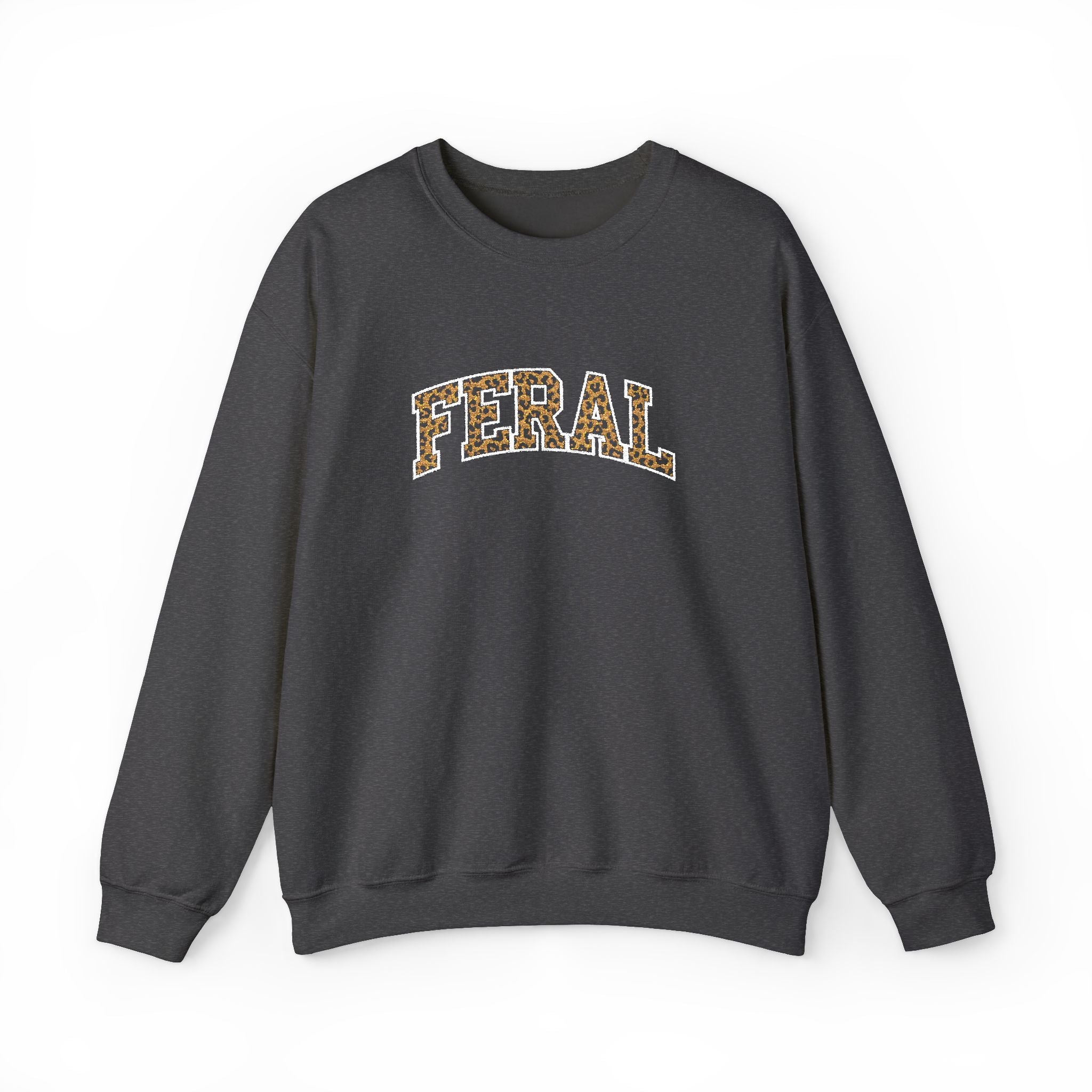 "Feral" Cat Rescue Support Embrodiery Sweatshirt, 5 colors