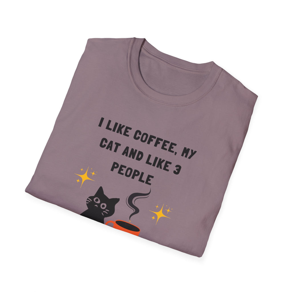 'I like Coffee & My Cat" Funny Cat Lover T-Shirt