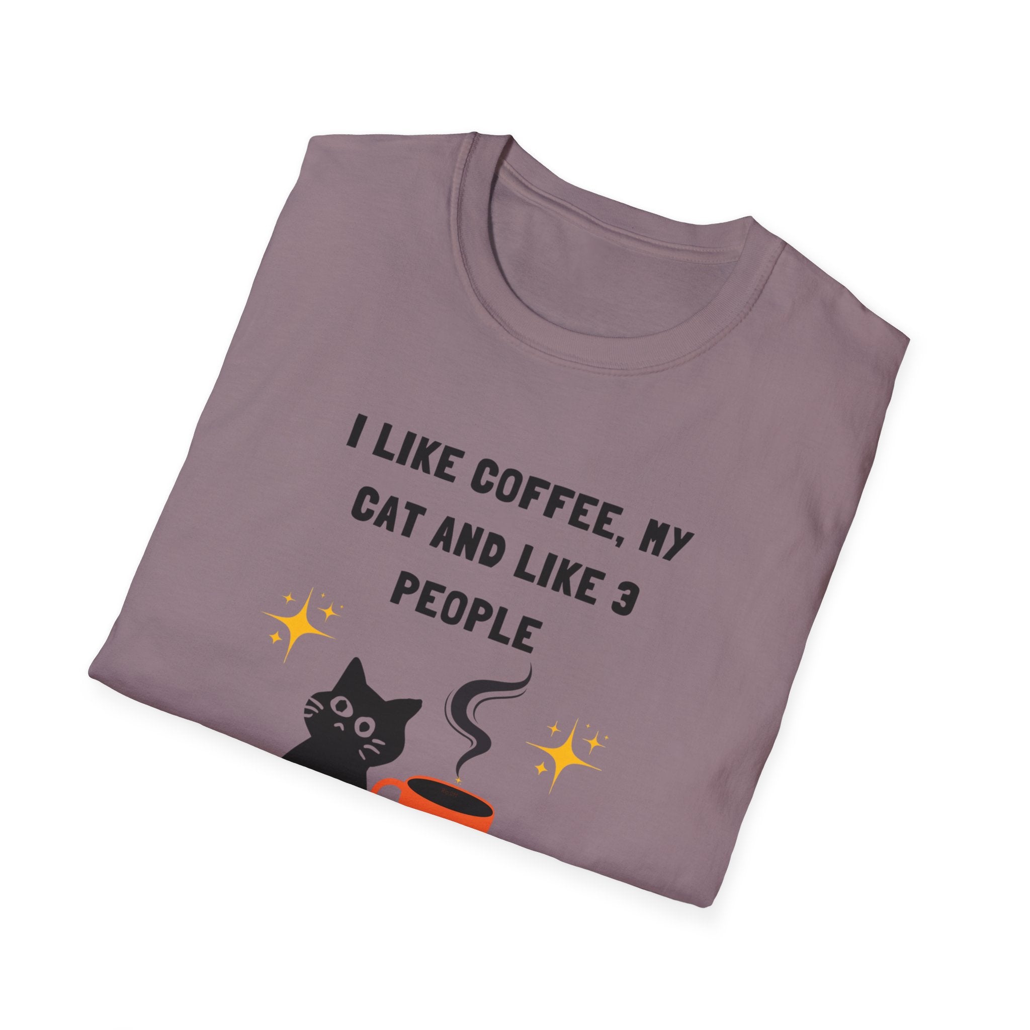 'I like Coffee & My Cat" Funny Cat Lover T-Shirt