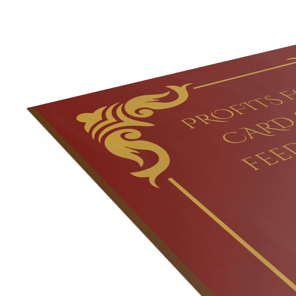 Personalized Holiday Santa Greeting Card Mushroom Theme— "Wishing U Magical Christmas" (Bulk Packs: (10/30/50)