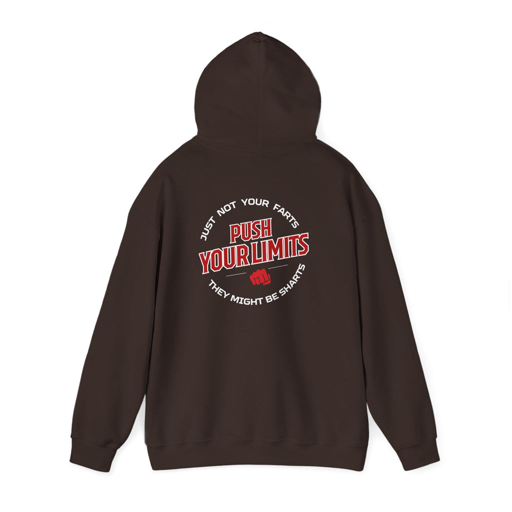 "Push Limits" Bold Statement Hoodie for Trendsetters, Gifts for Him, S-5XL