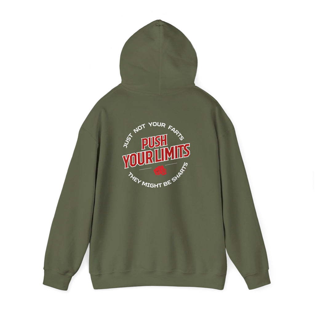 "Push Limits" Bold Statement Hoodie for Trendsetters, Gifts for Him, S-5XL