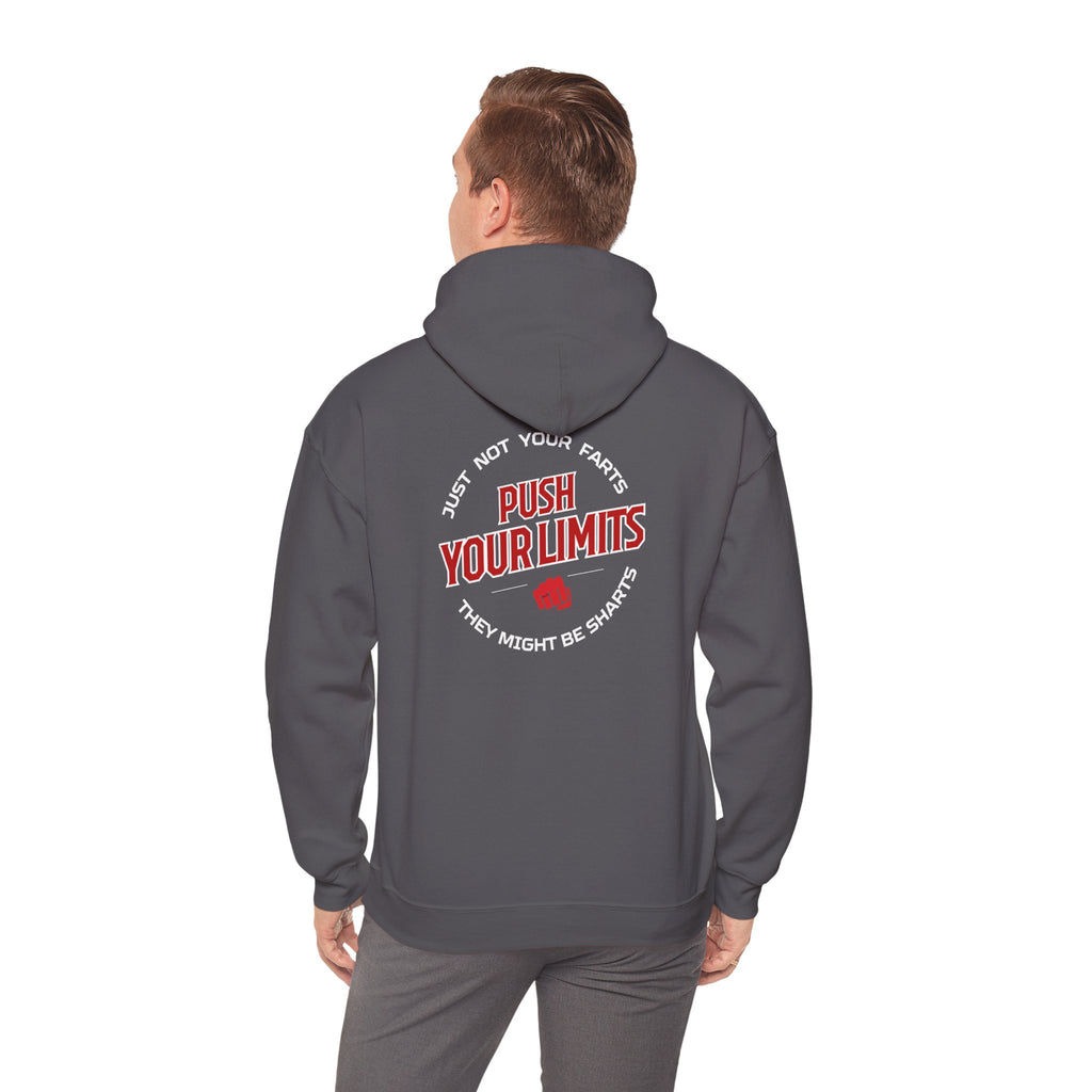 "Push Limits" Bold Statement Hoodie for Trendsetters, Gifts for Him, S-5XL