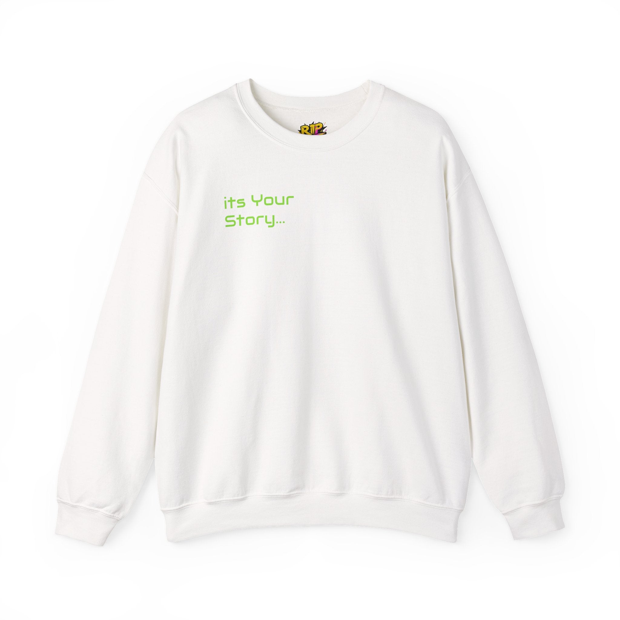 "Tell-A-Vision" Visionary Story Sweatshirt | Unisex Crewneck | Motivational Casual Wear | Gift for Creatives | Cozy & Inspirational