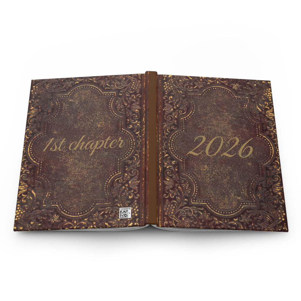 New Year 2026 Personalized Journal — Old World Matt cover, Unique gift ideas,