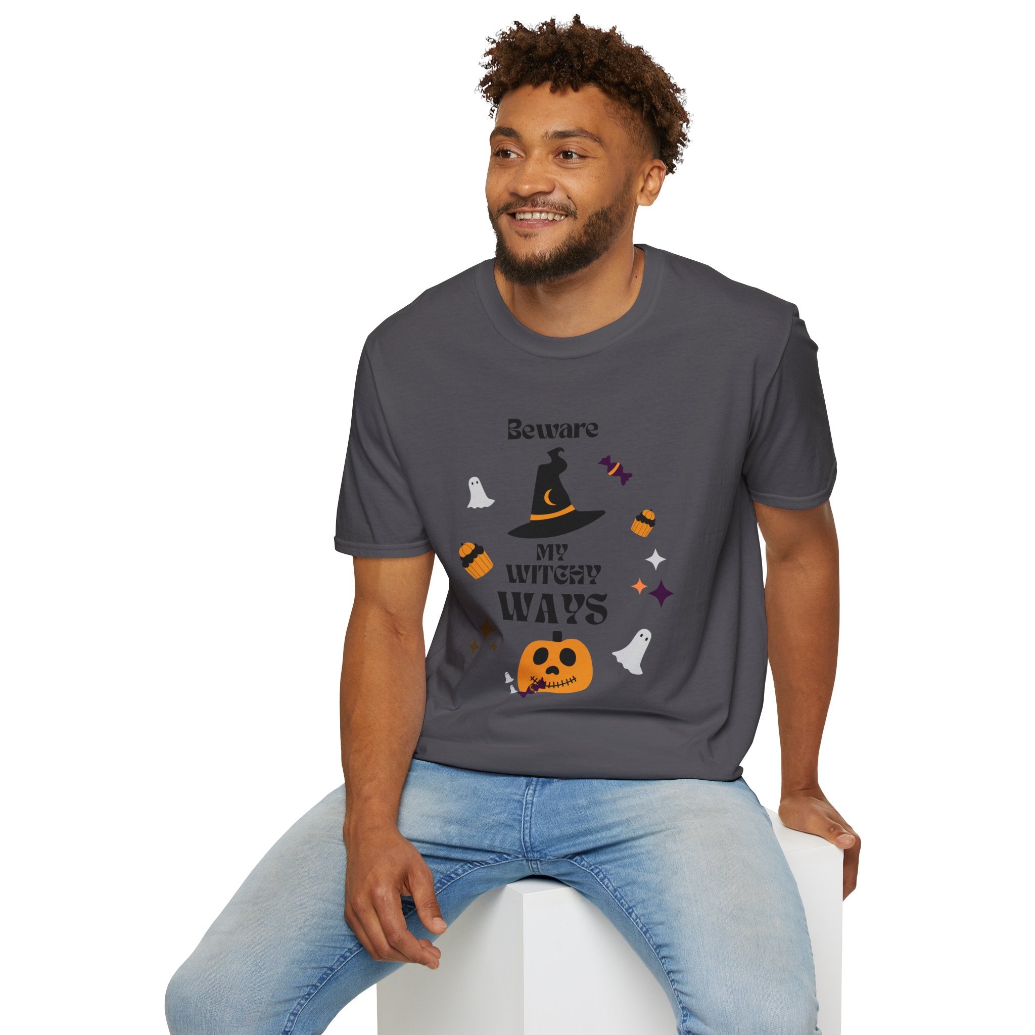 "Beware My Witch Ways" Halloween T-Shirt, Unisex, 5 colors, Fun Witchy Stuff