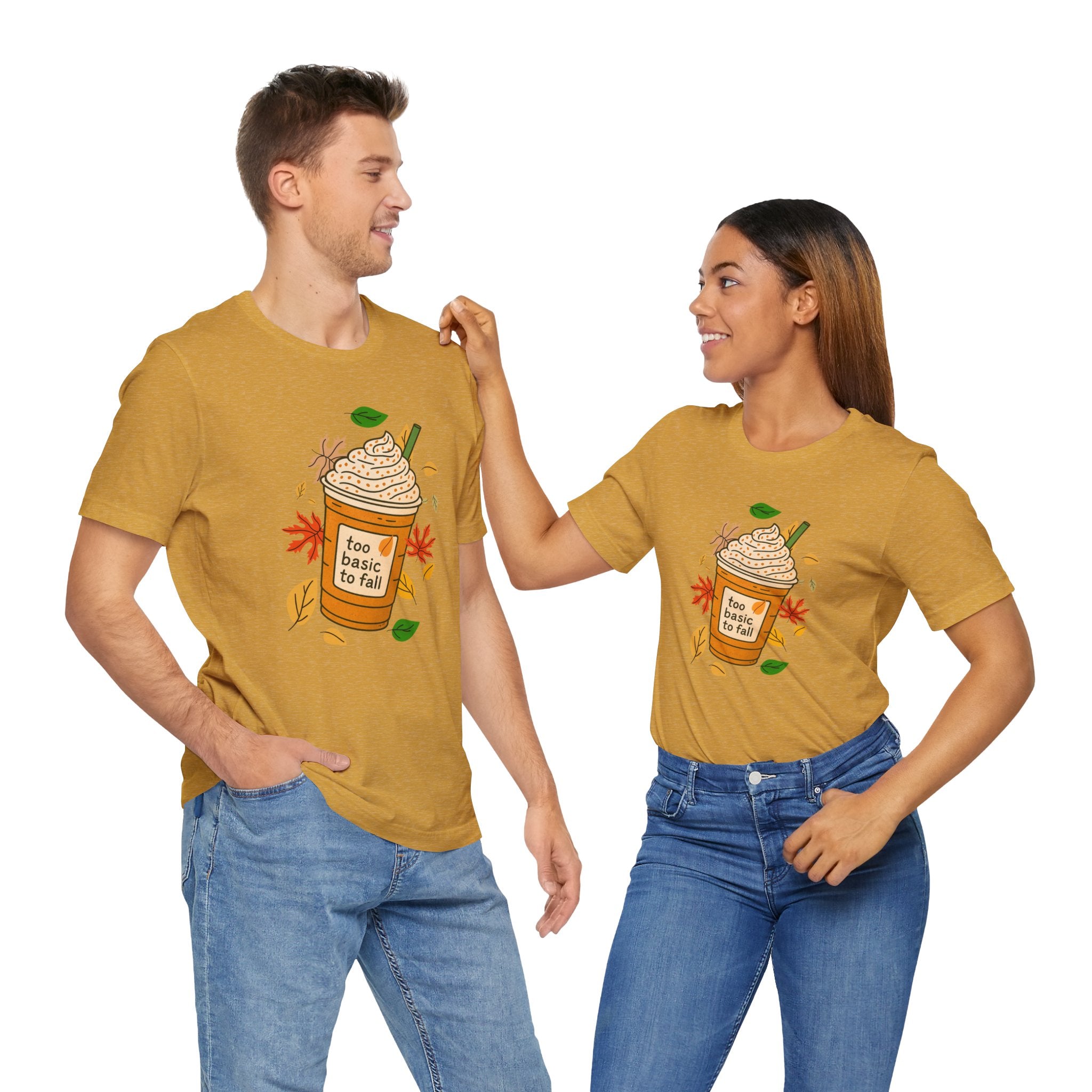"Too basic to Fall" ladies shirt, coffee lovers, fall inspired, autumn