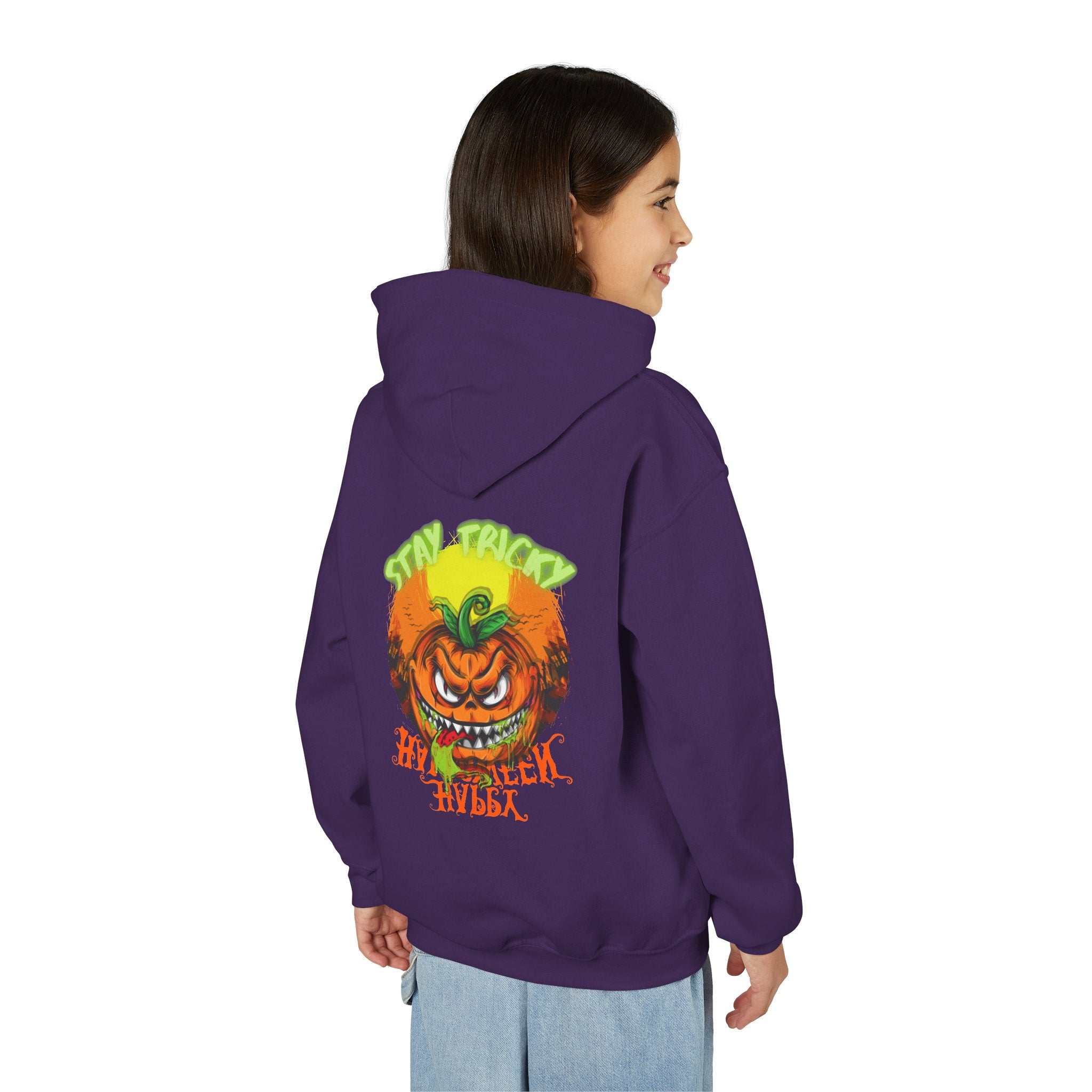 "Stay Tricky" Youth Halloween Hoodie, Trick or Treats!