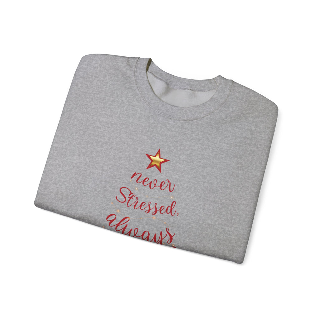 Christmas Blessing Sweatshirt — 50% to Feeding America, Fun & Casual Holiday Crewneck