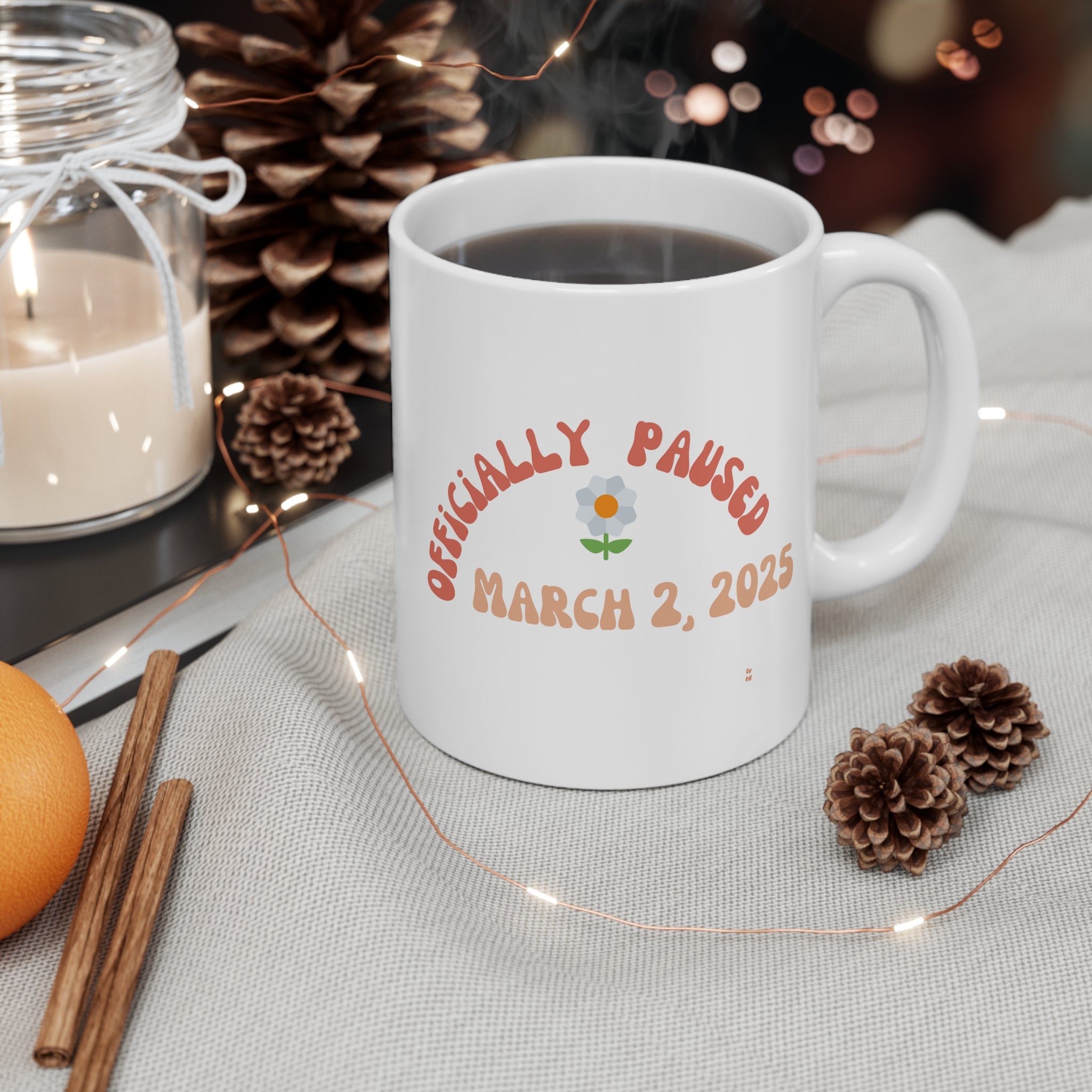 Empowered Men-on-Pause Mug | Floral Coffee Cup for Women, Gift for Menopause Support, Feminine Empowerment, Funny Travel Mug, [...]