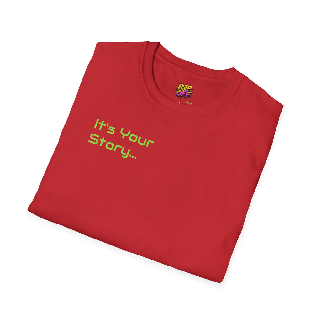 "Tell-A-Vision" Personalized Message, Unisex Softstyle T-Shirt, Gildan, 5 colors