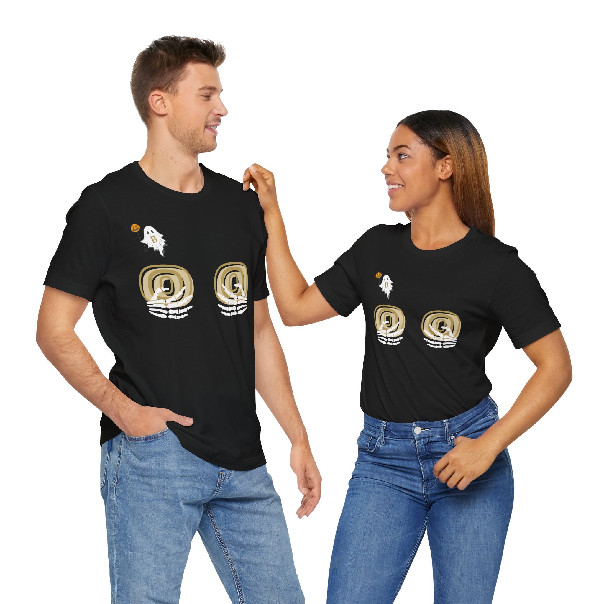 "Hold on to your Boo's" Halloween Ghost Unisex Tee, Funny Halloween