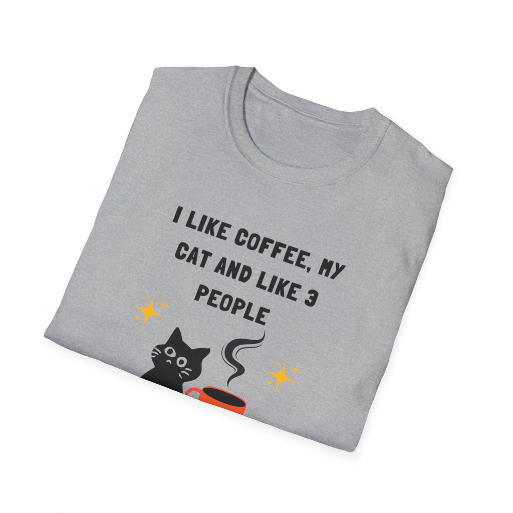 'I like Coffee & My Cat" Funny Cat Lover T-Shirt