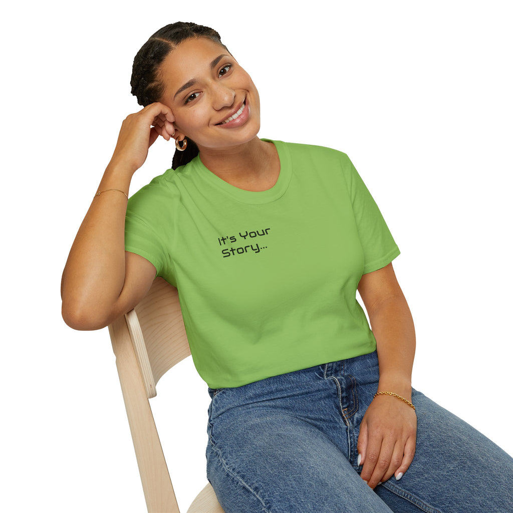 "Tell-A-Vision" Personalized Message, Unisex Softstyle T-Shirt, Gildan, 5 colors