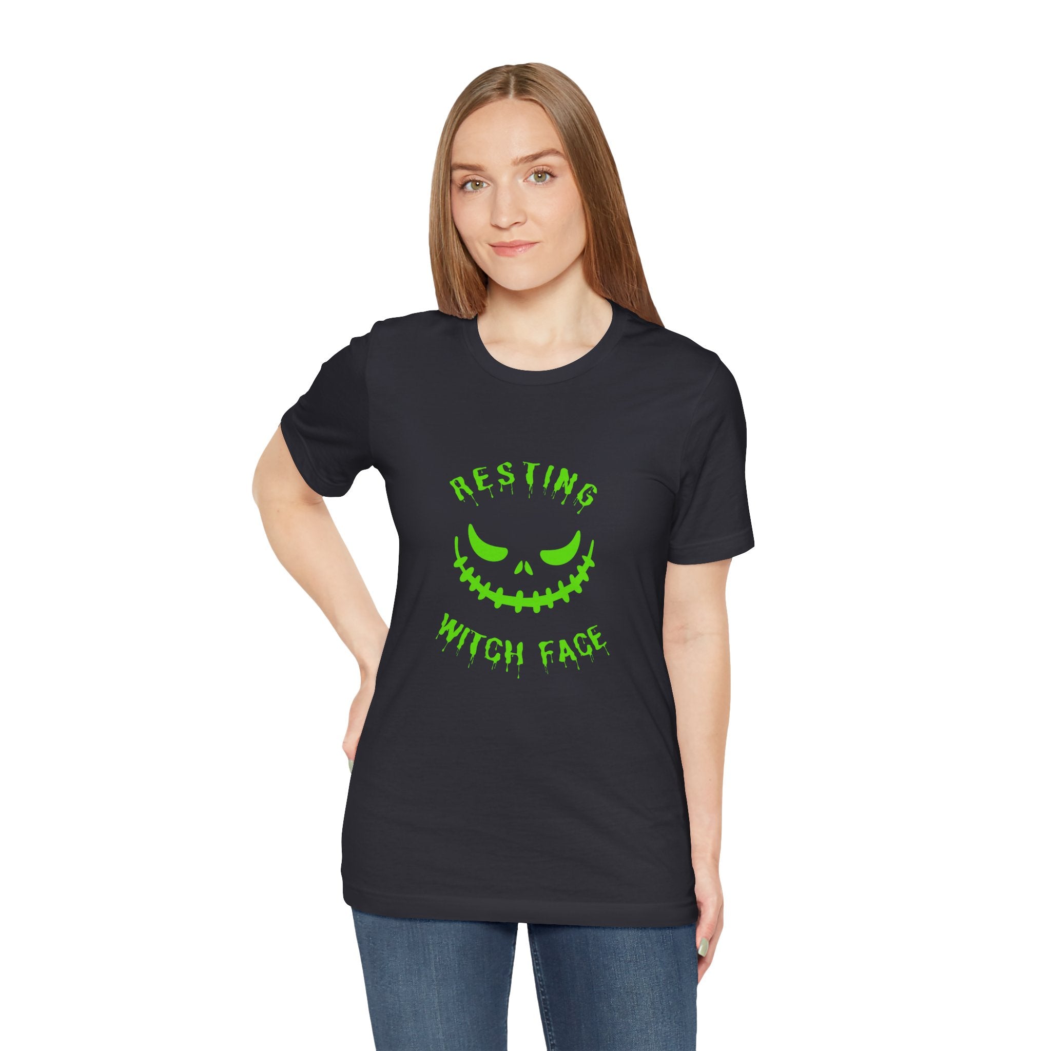 "Resting Witch Face" - Halloween Shirt, Unisex, Personalize
