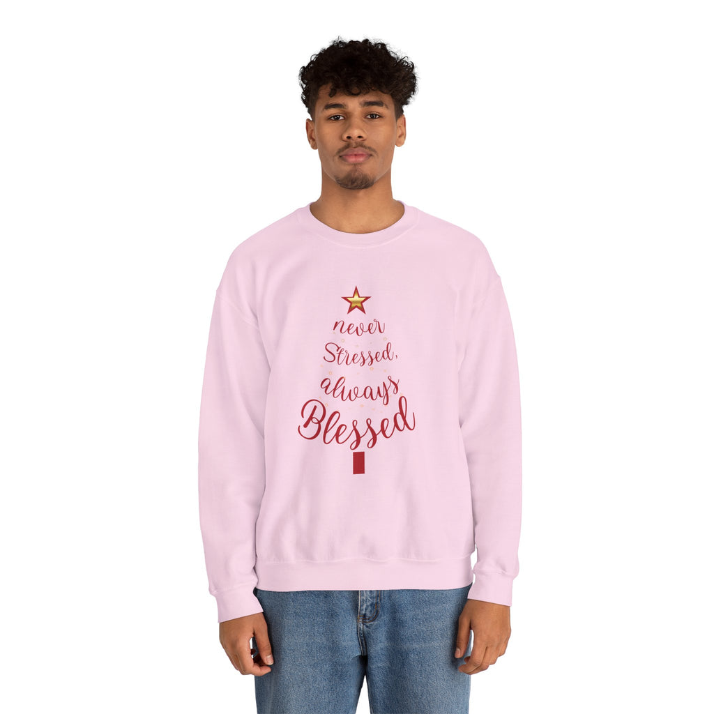 Christmas Blessing Sweatshirt — 50% to Feeding America, Fun & Casual Holiday Crewneck