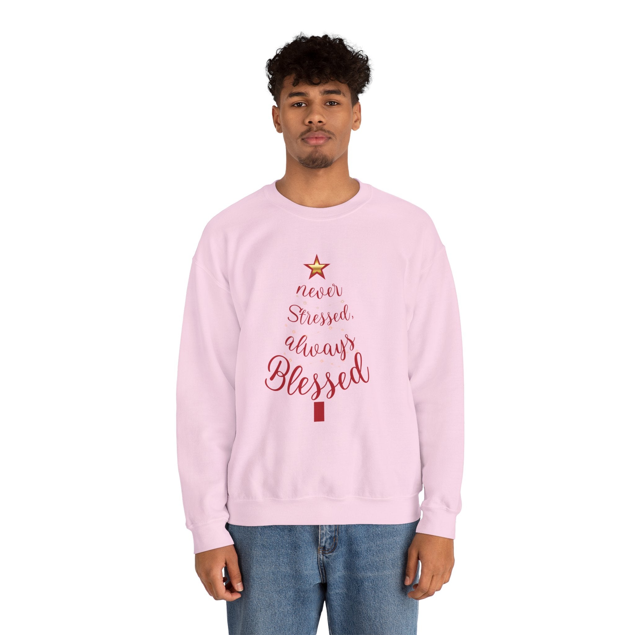 Christmas Blessing Sweatshirt — 50% to Feeding America, Fun & Casual Holiday Crewneck