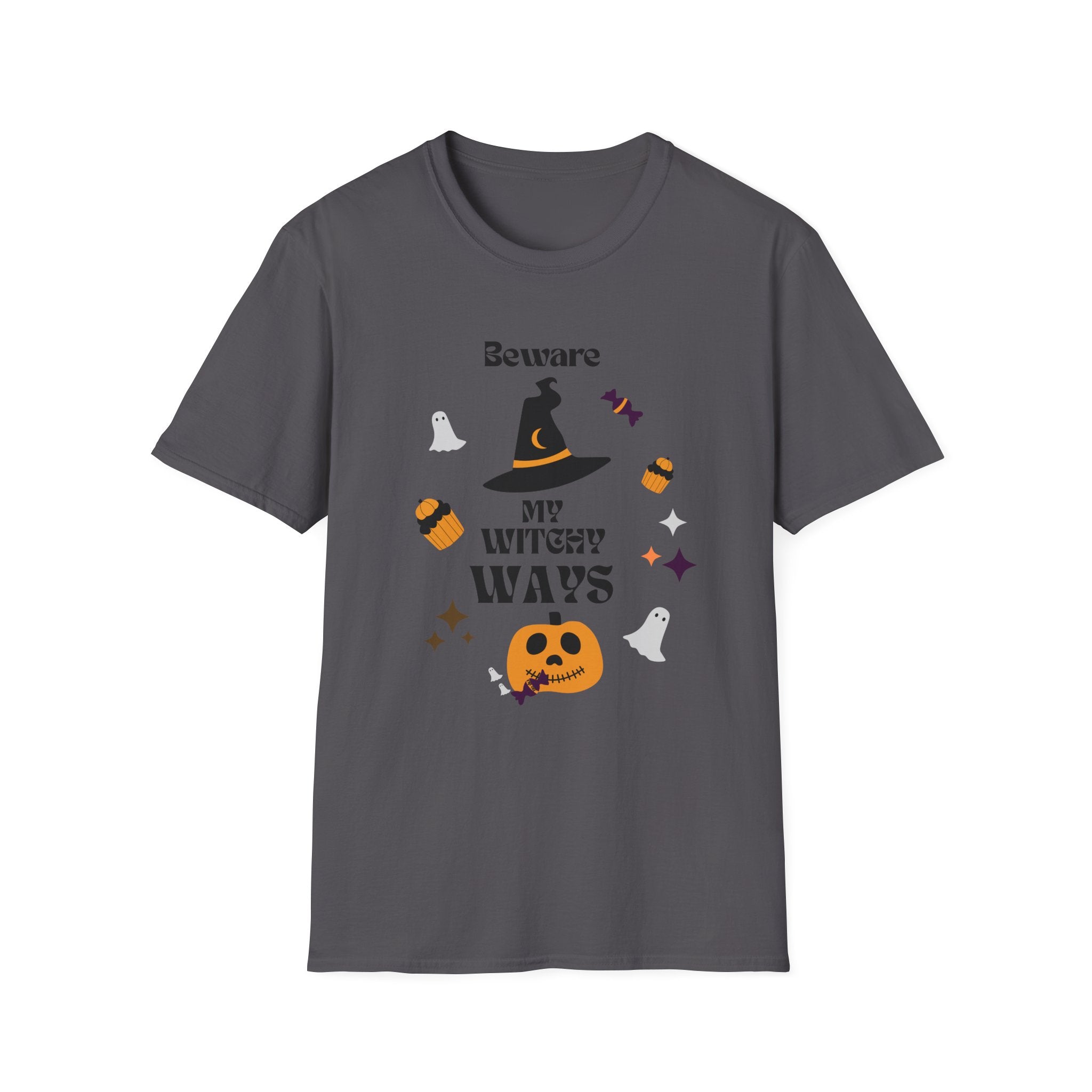 "Beware My Witch Ways" Halloween T-Shirt, Unisex, 5 colors, Fun Witchy Stuff
