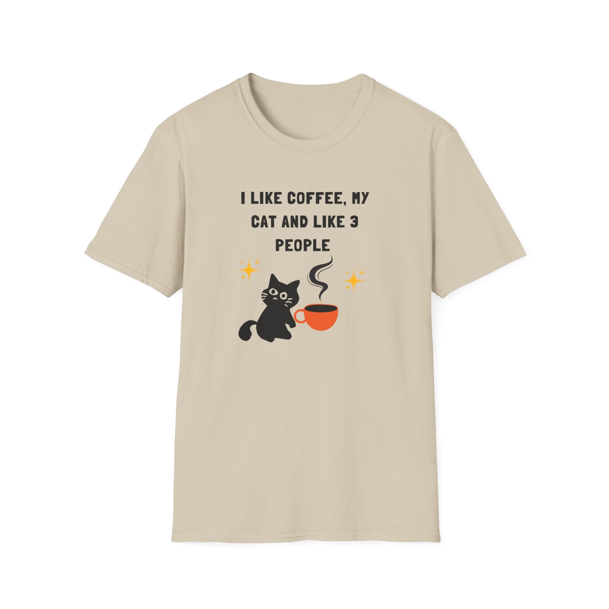 'I like Coffee & My Cat" Funny Cat Lover T-Shirt