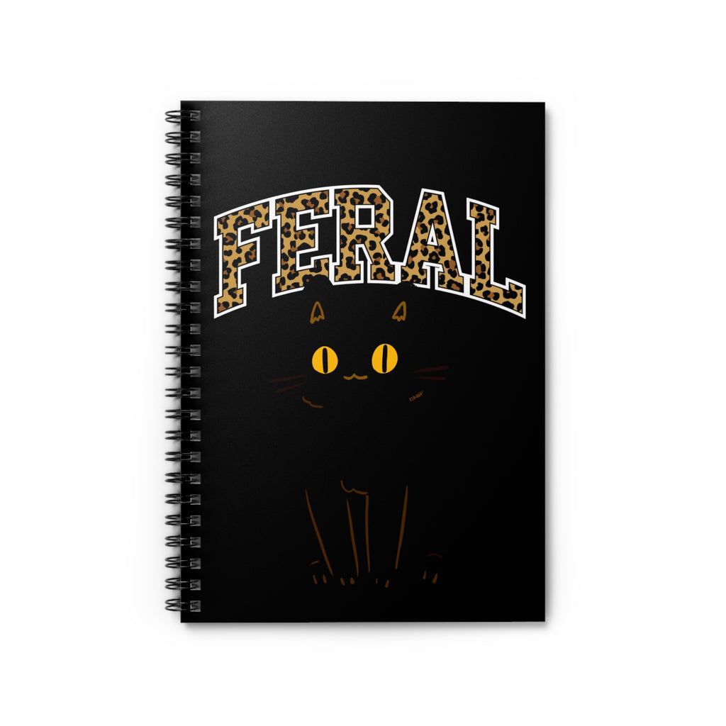 "Feral" Cat Spiral Notebook - Purrfect for Cat Lovers