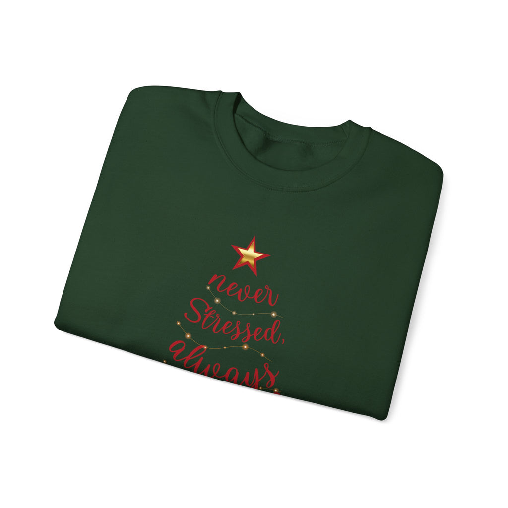 Christmas Blessing Sweatshirt — 50% to Feeding America, Fun & Casual Holiday Crewneck