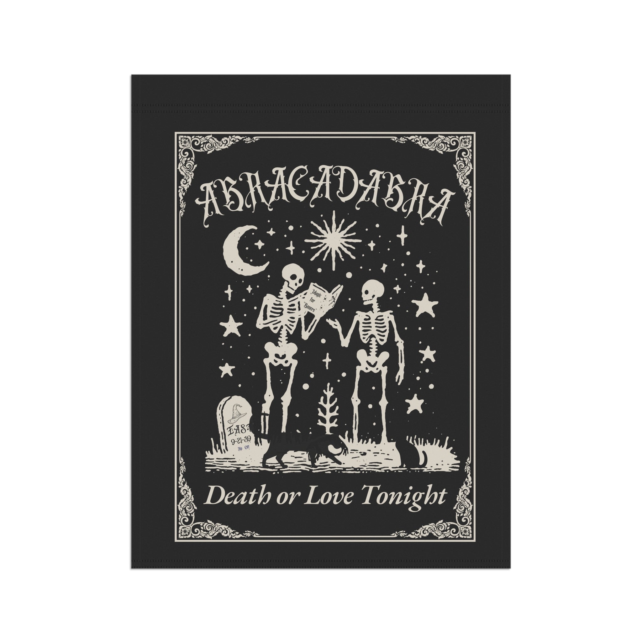 'Abracadabra" Spooky Garden Banner Halloween Decor Personalize