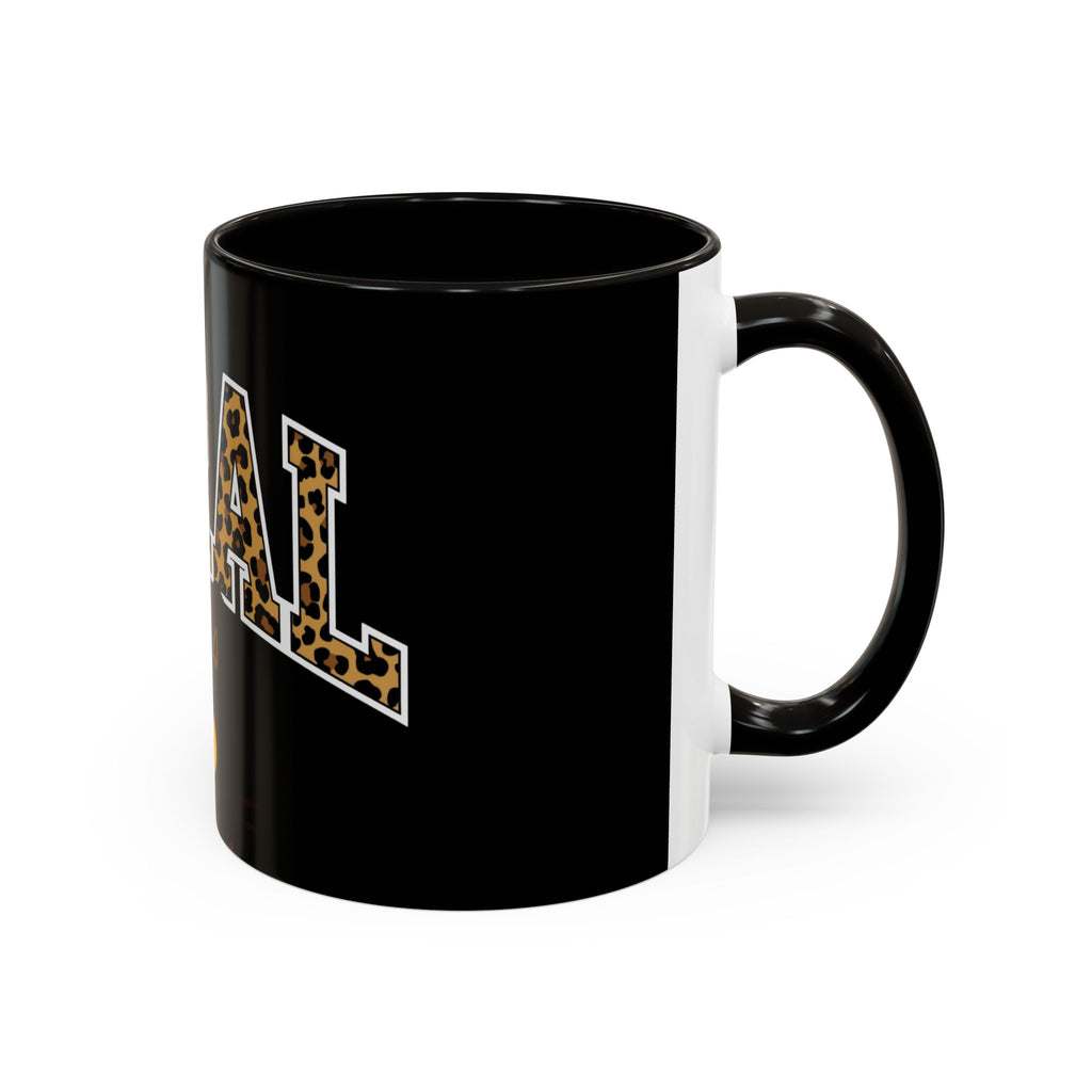 "Feral" Colorful Cat Halloween Mug | Supporting Cat Rescuers