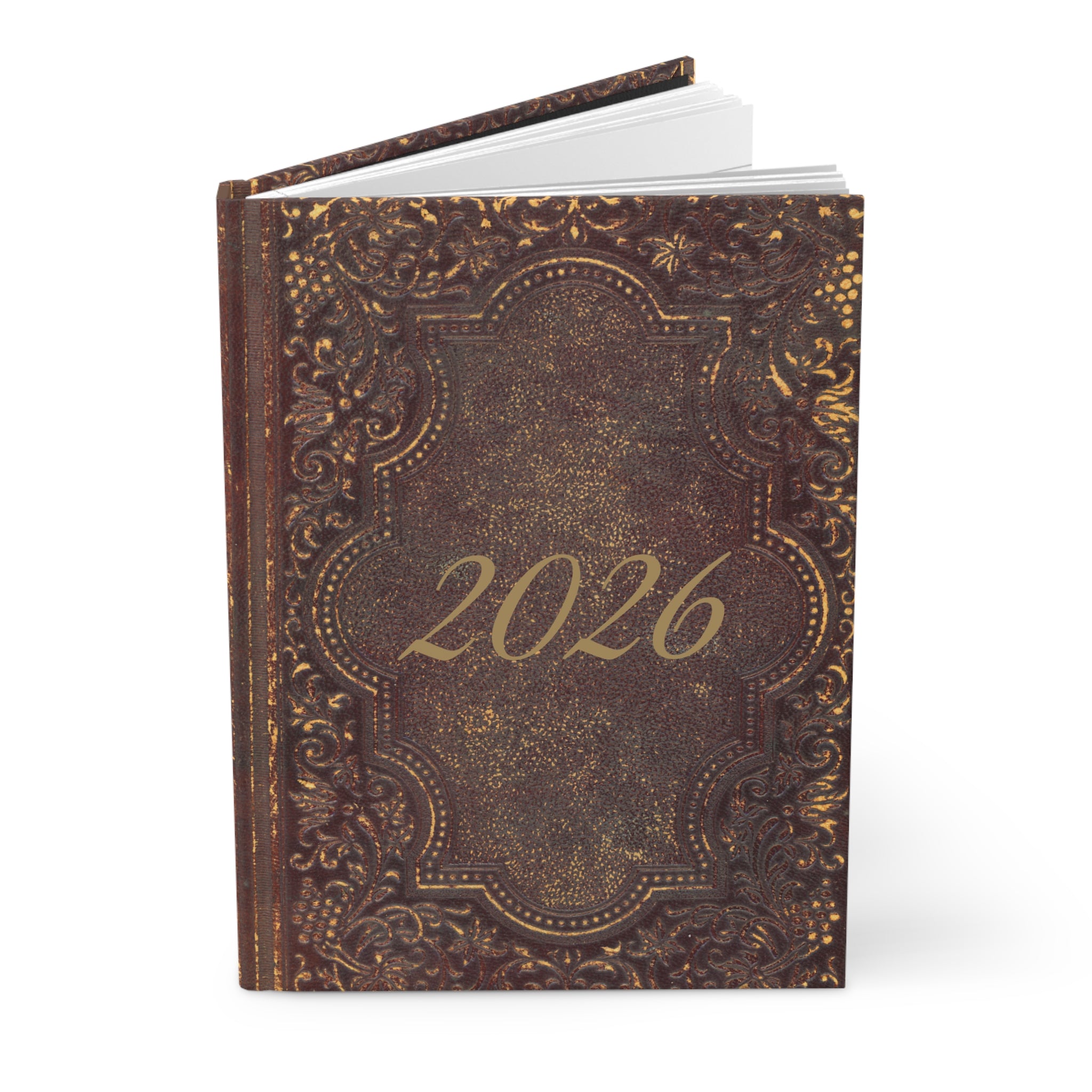 New Year 2026 Personalized Journal — Old World Matt cover, Unique gift ideas,