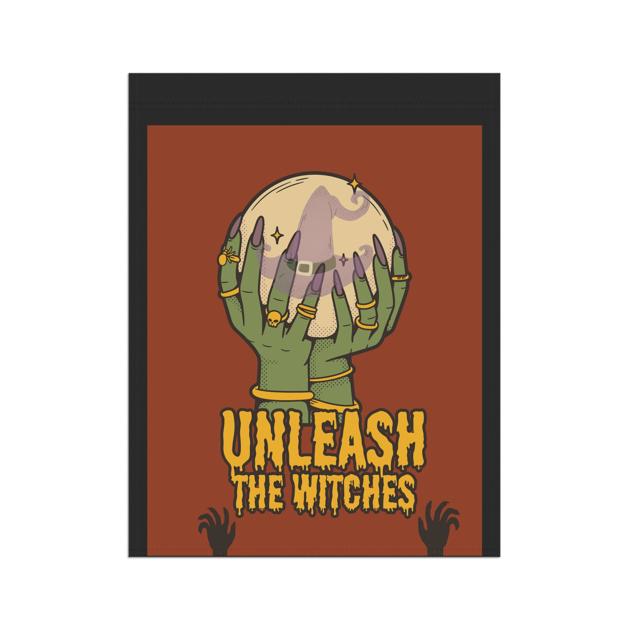 "Unleash the Witches" Halloween Garden Banners, 2 sizes, Fun Witchy stuff