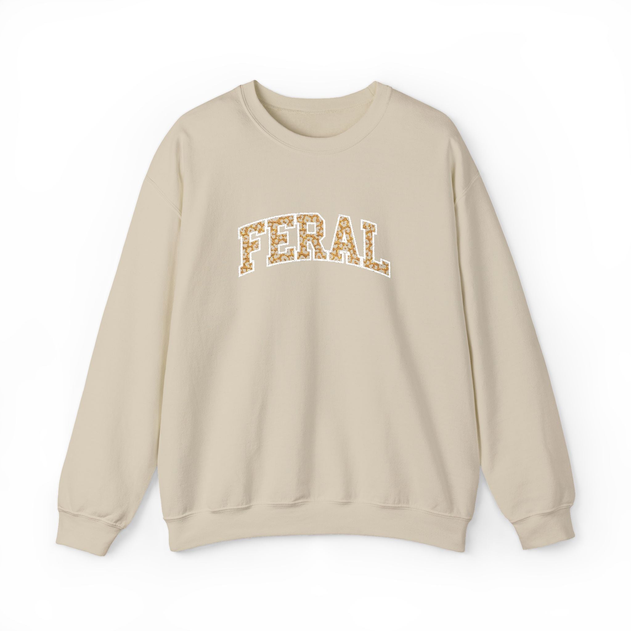 "Feral" Cat Rescue Support Embrodiery Sweatshirt, 5 colors
