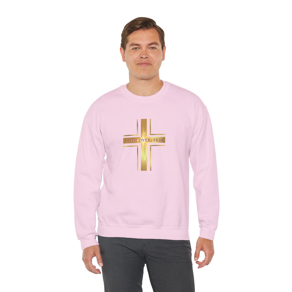 Faith Over Fear Crewneck Sweatshirt — 50% to Feeding America, Spiritual Gifts