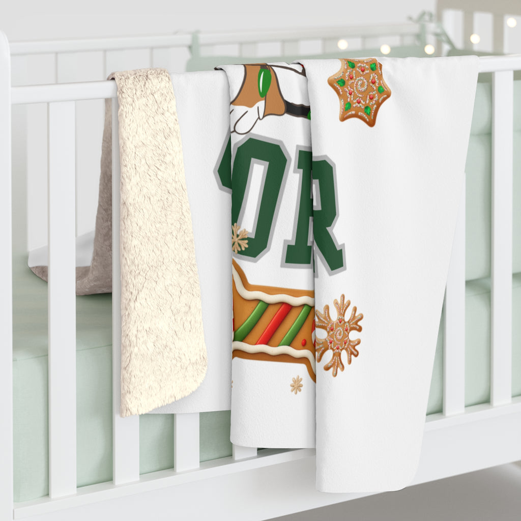 Personalized Holiday Dog Sherpa Blanket – "Foster Fail" custom design, Dog or Cat, 50% of profits support Animal Rescues