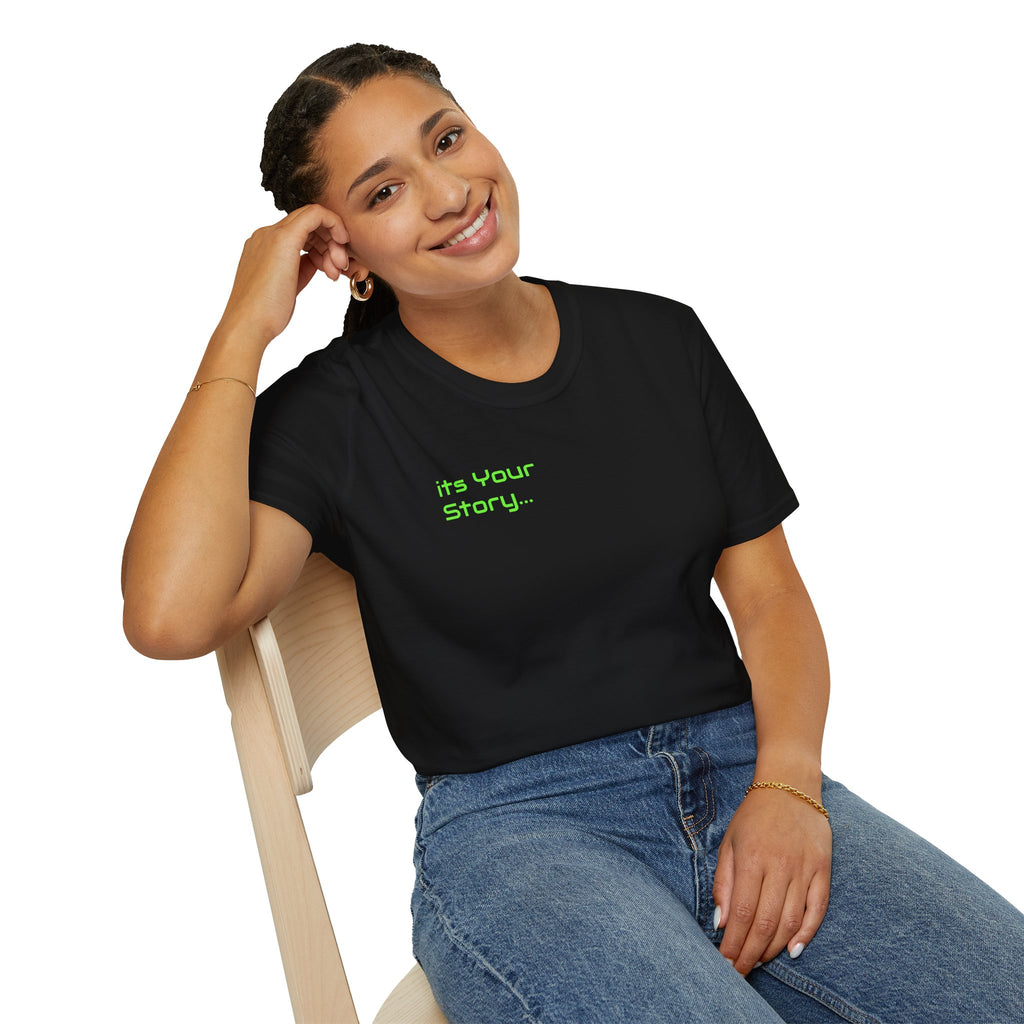 "Tell-A-Vision" Personalized Message, Unisex Softstyle T-Shirt, Gildan, 5 colors