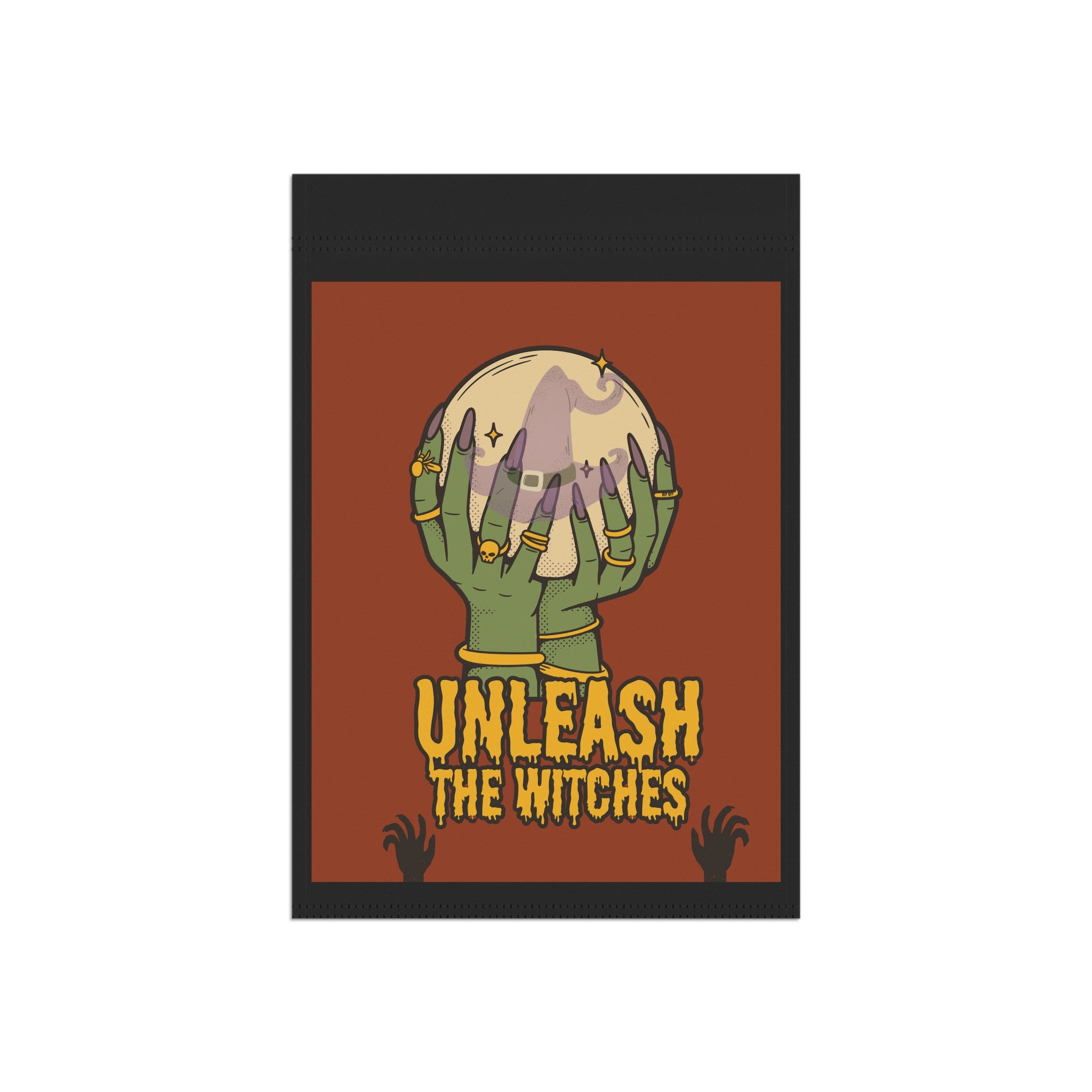 "Unleash the Witches" Halloween Garden Banners, 2 sizes, Fun Witchy stuff