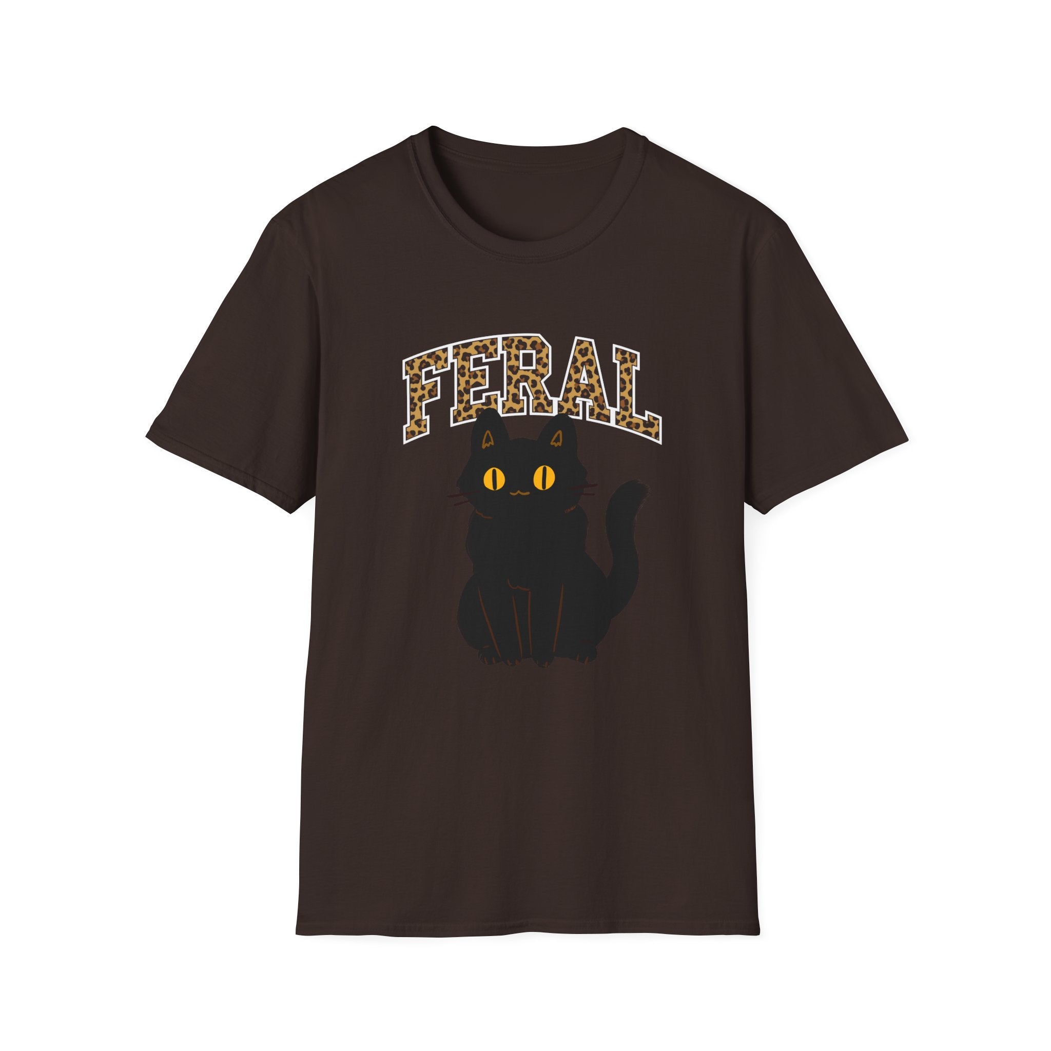 "Feral" Cat T-Shirt, Cute Cat Lover Gift, Fun Graphic Tee, Animal Lover Apparel, Cat Rescue Support