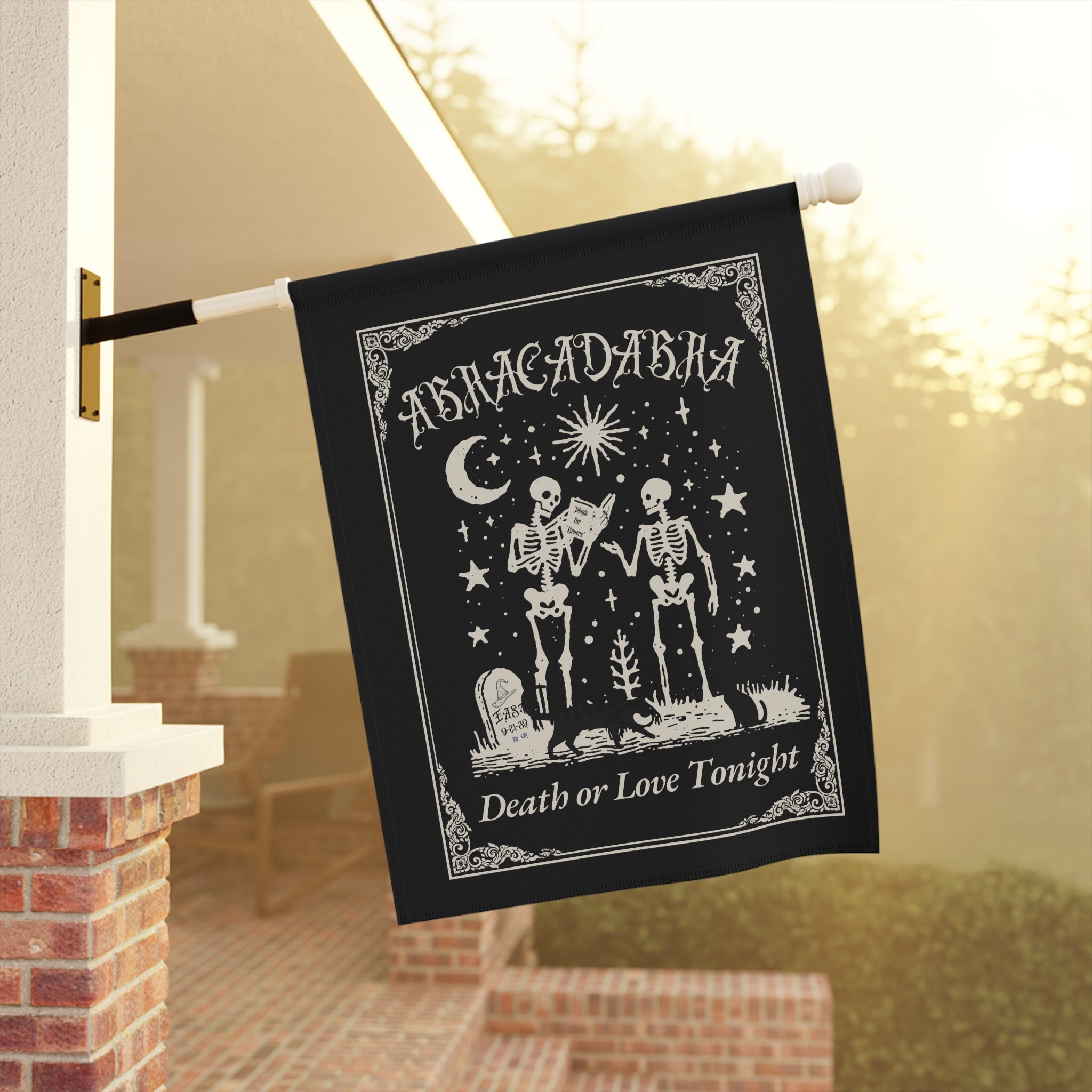'Abracadabra" Spooky Garden Banner Halloween Decor Personalize