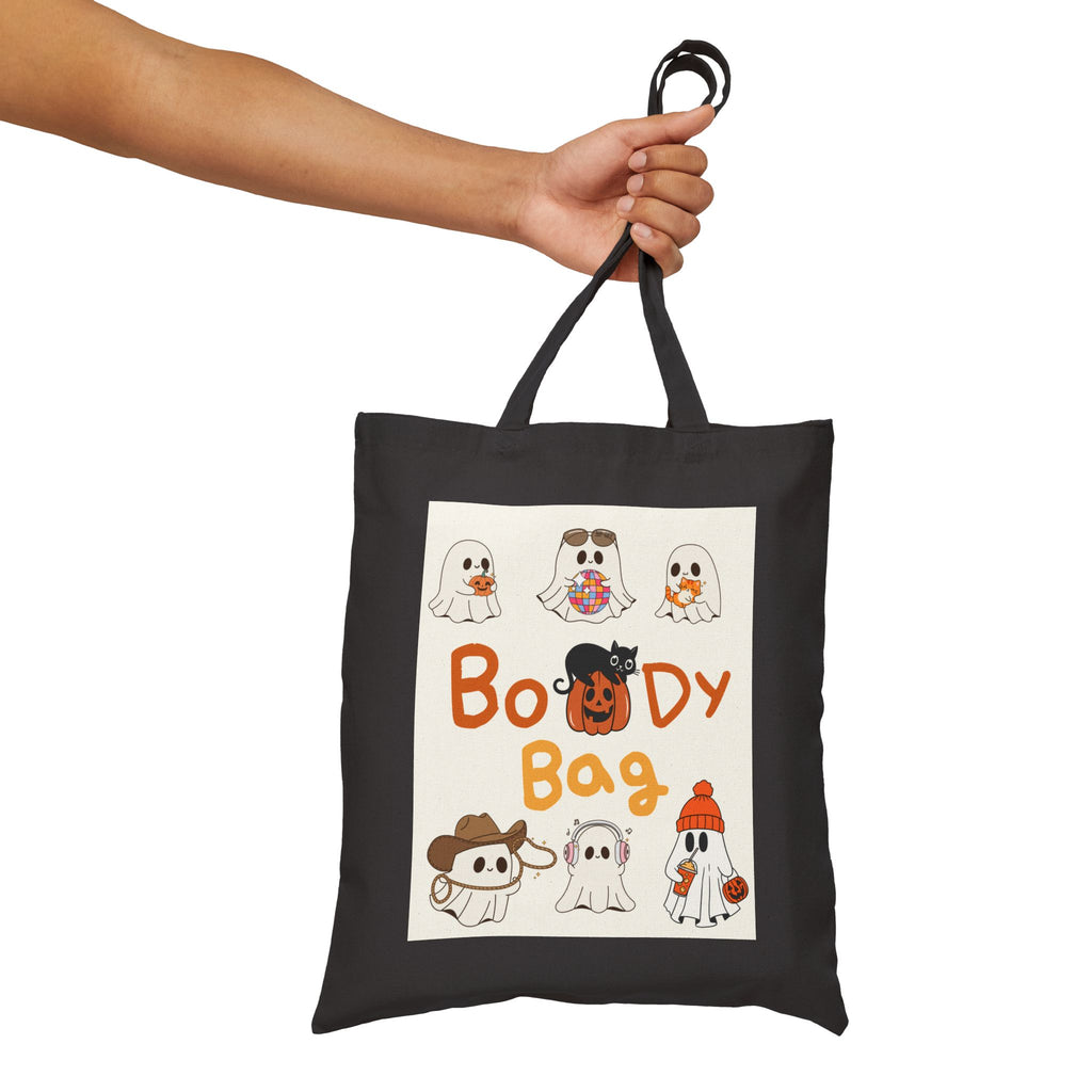 'Boo-dy Bag" Personalized Halloween Cotton Canvas Tote Bag | Bag