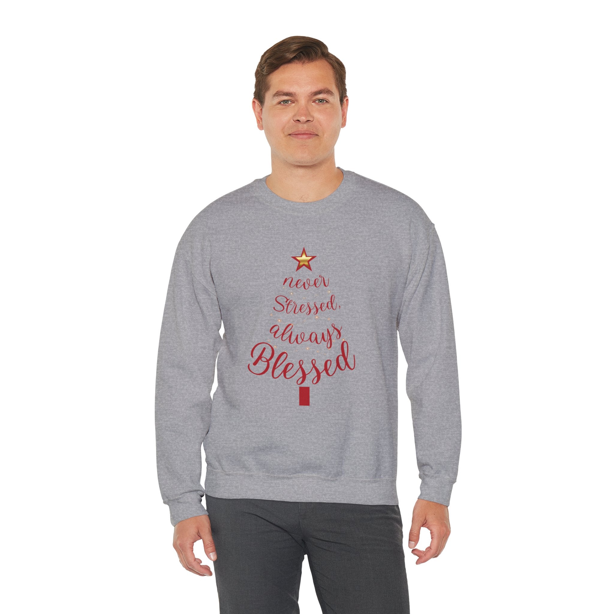 Christmas Blessing Sweatshirt — 50% to Feeding America, Fun & Casual Holiday Crewneck