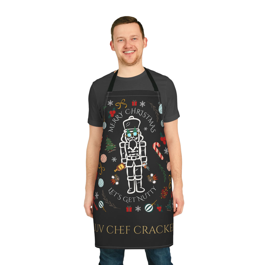 Personalized Hostess Gift, Holiday Christmas "Nutty Cracker" Apron —  Kitchen Apron, Hostess gift, Christmas Funny Nut Cracker