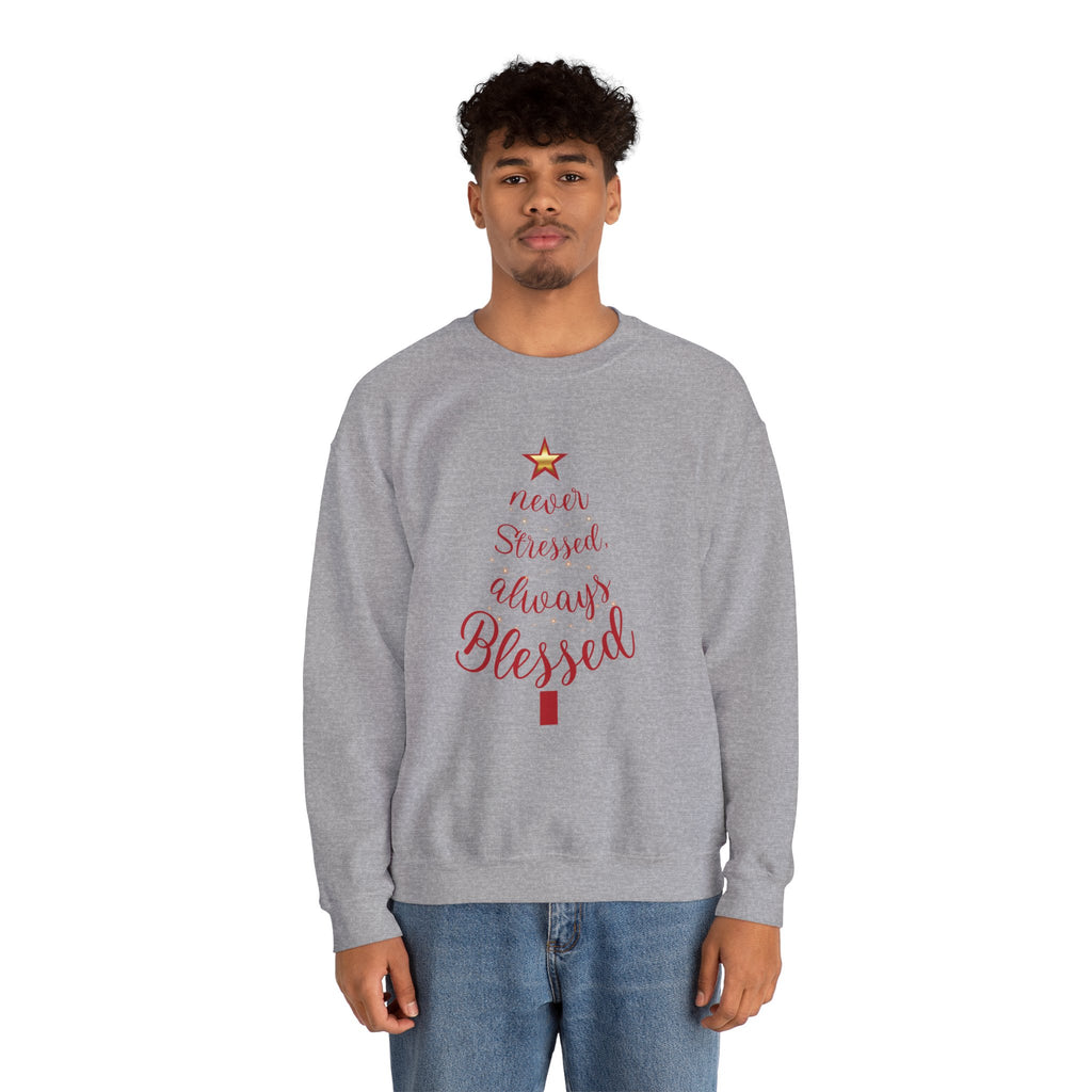 Christmas Blessing Sweatshirt — 50% to Feeding America, Fun & Casual Holiday Crewneck