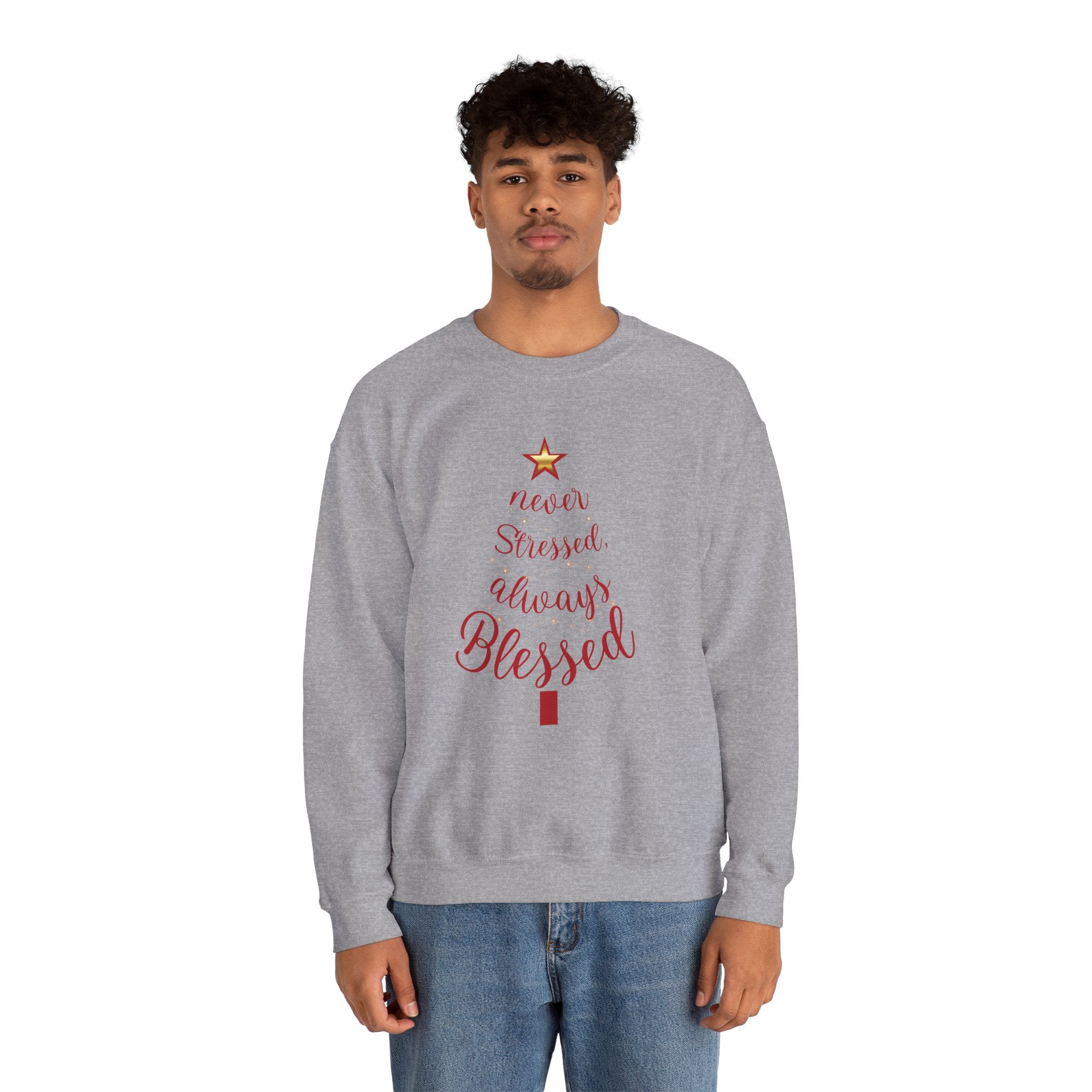 Christmas Blessing Sweatshirt — 50% to Feeding America, Fun & Casual Holiday Crewneck