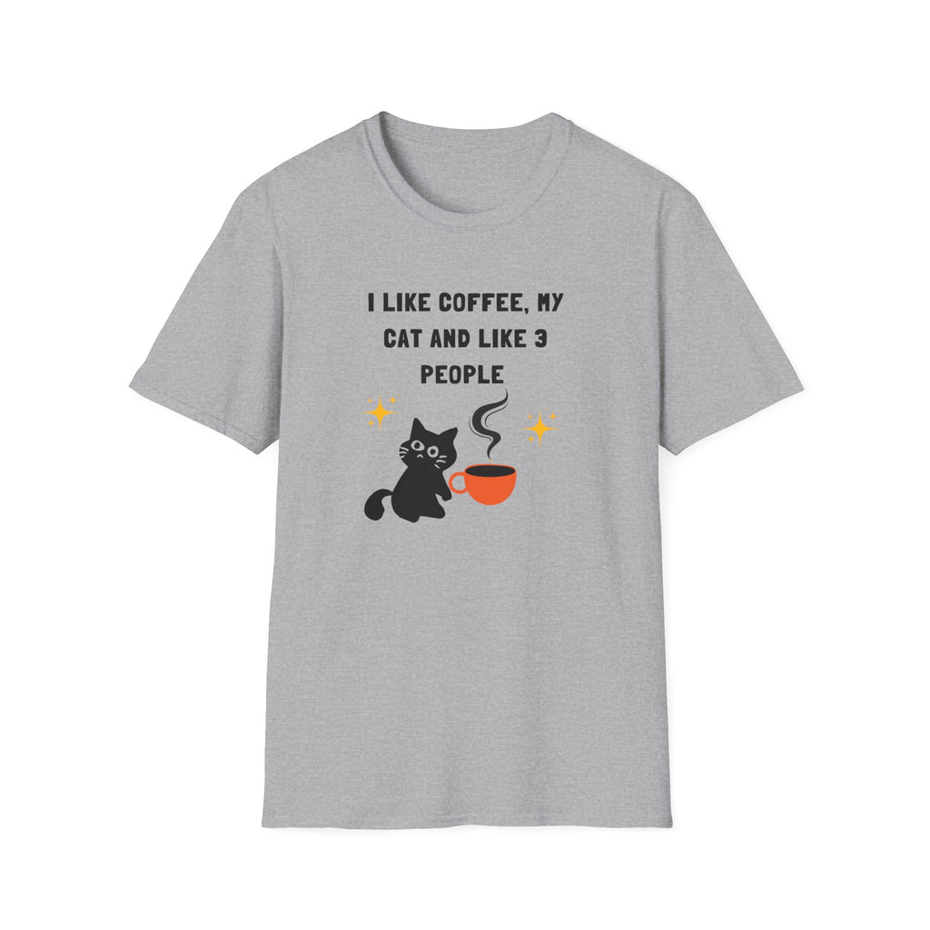 'I like Coffee & My Cat" Funny Cat Lover T-Shirt