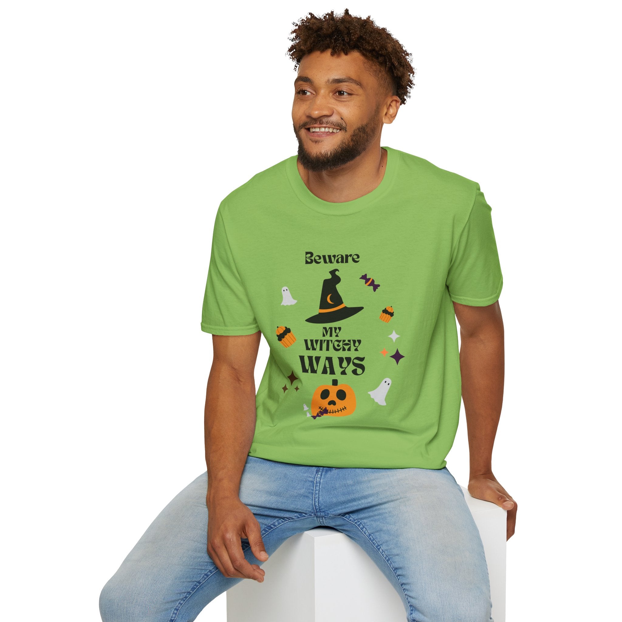 "Beware My Witch Ways" Halloween T-Shirt, Unisex, 5 colors, Fun Witchy Stuff