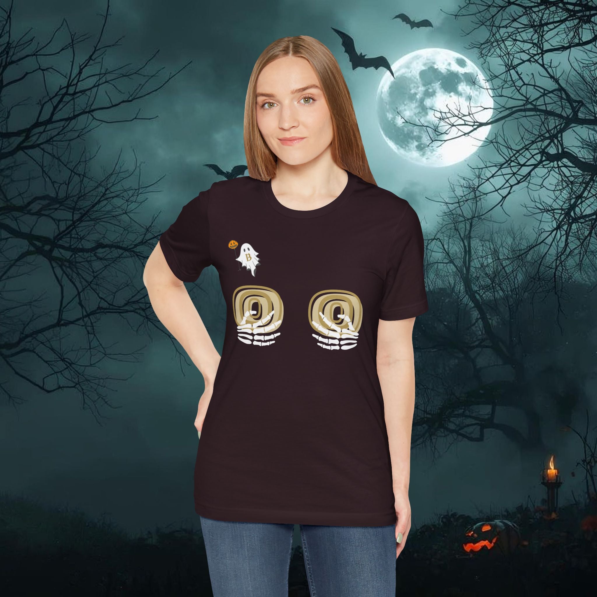 "Hold on to your Boo's" Halloween Ghost Unisex Tee, Funny Halloween