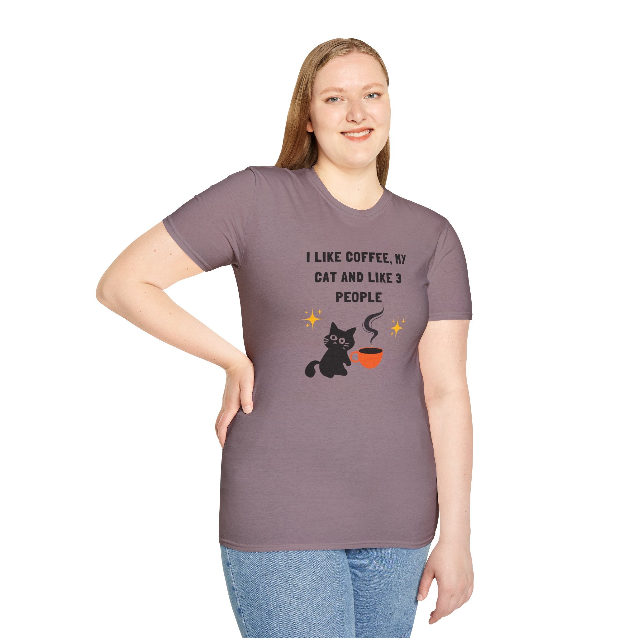 'I like Coffee & My Cat" Funny Cat Lover T-Shirt