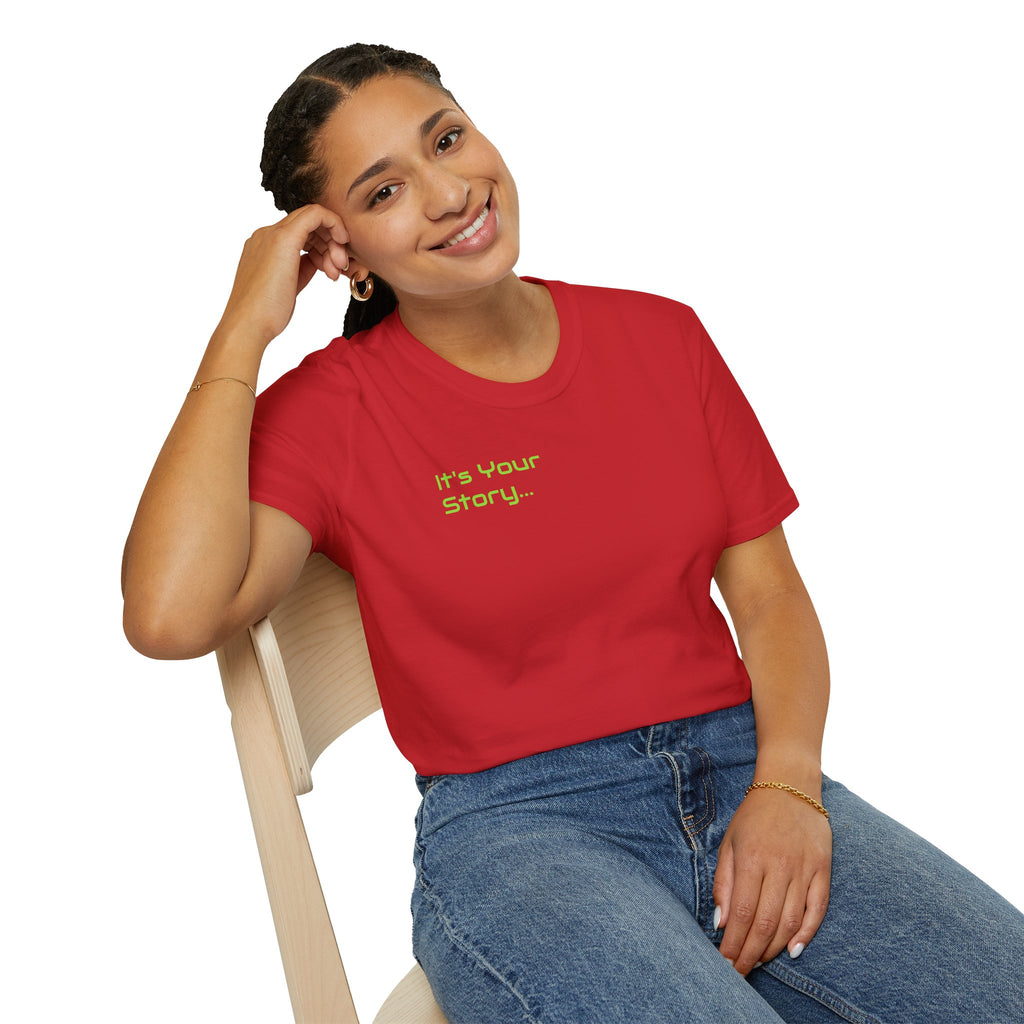 "Tell-A-Vision" Personalized Message, Unisex Softstyle T-Shirt, Gildan, 5 colors