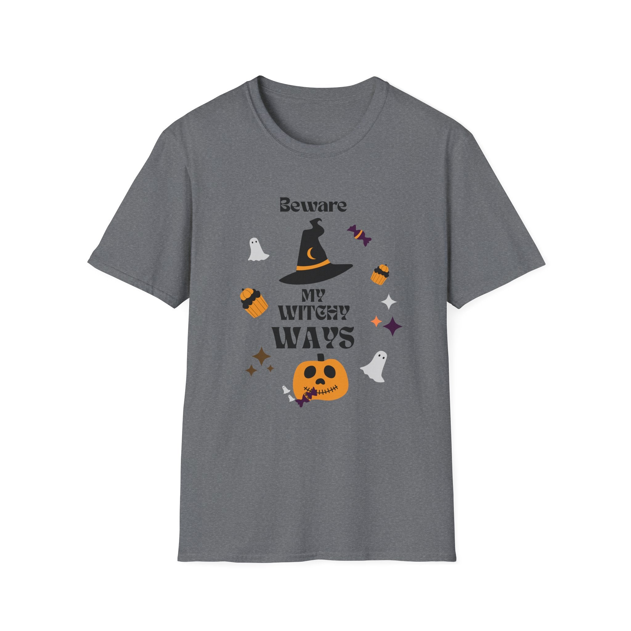 "Beware My Witch Ways" Halloween T-Shirt, Unisex, 5 colors, Fun Witchy Stuff