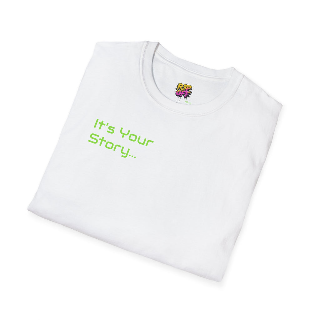 "Tell-A-Vision" Personalized Message, Unisex Softstyle T-Shirt, Gildan, 5 colors