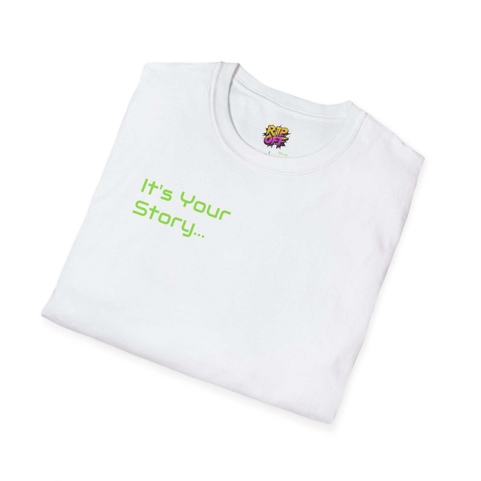 "Tell-A-Vision" Personalized Message, Unisex Softstyle T-Shirt, Gildan, 5 colors