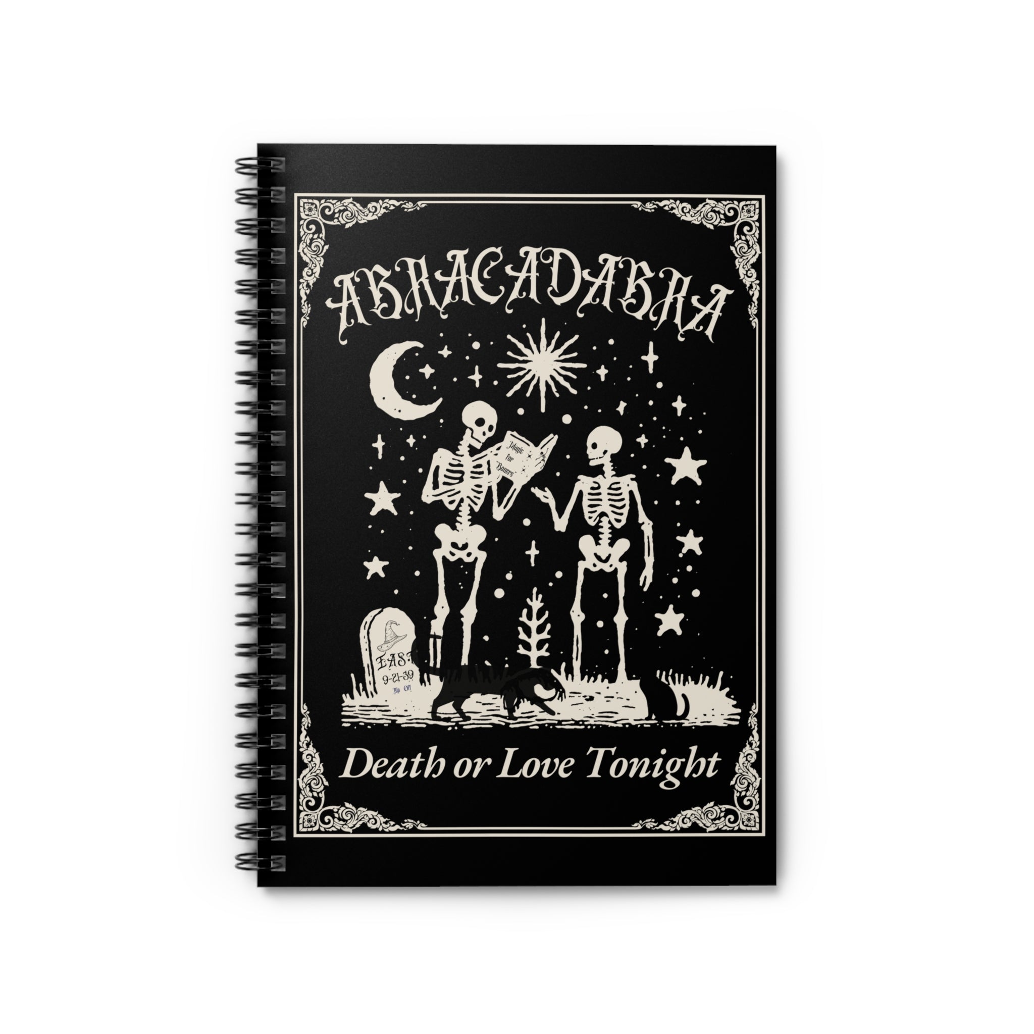 "Abracadabra" Gothic Magic Spiral Notebook